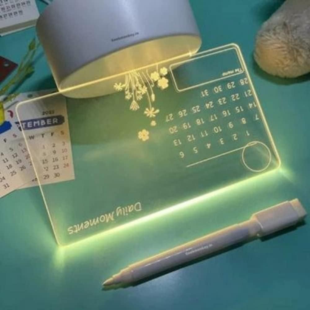 3D Acrylic LED Writing Board with Pen