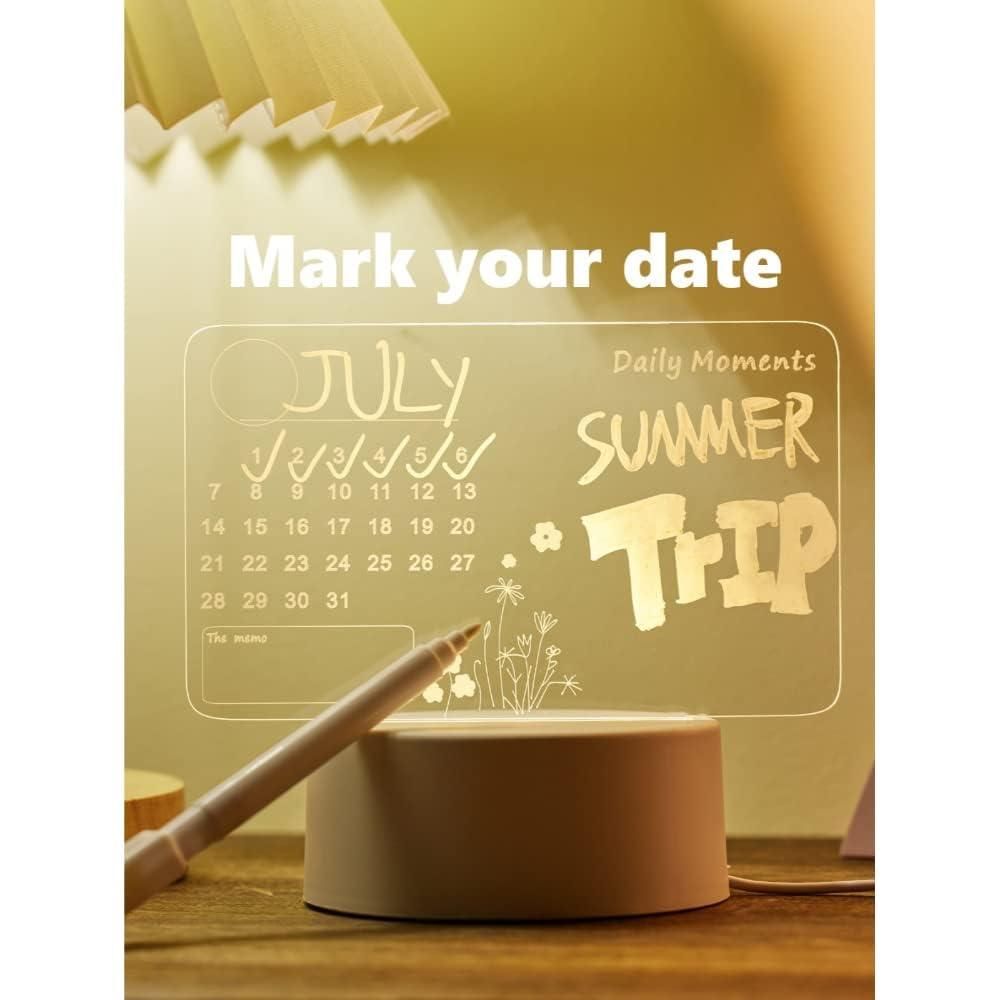 3D Acrylic LED Writing Board with Pen